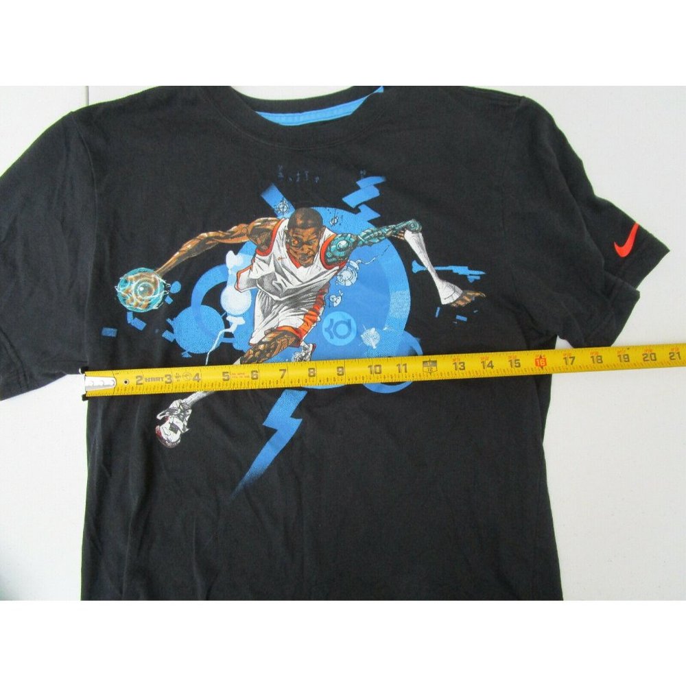 Nike Dri Fit KD Graphic Shirt Youth Medium Black - Picture 4 of 6